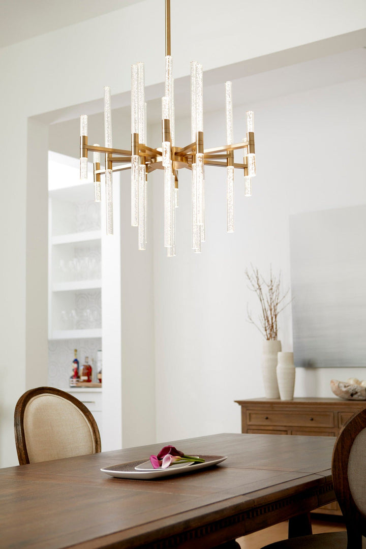 MIRO 26" LED Chandelier -3000k- Aged Brass