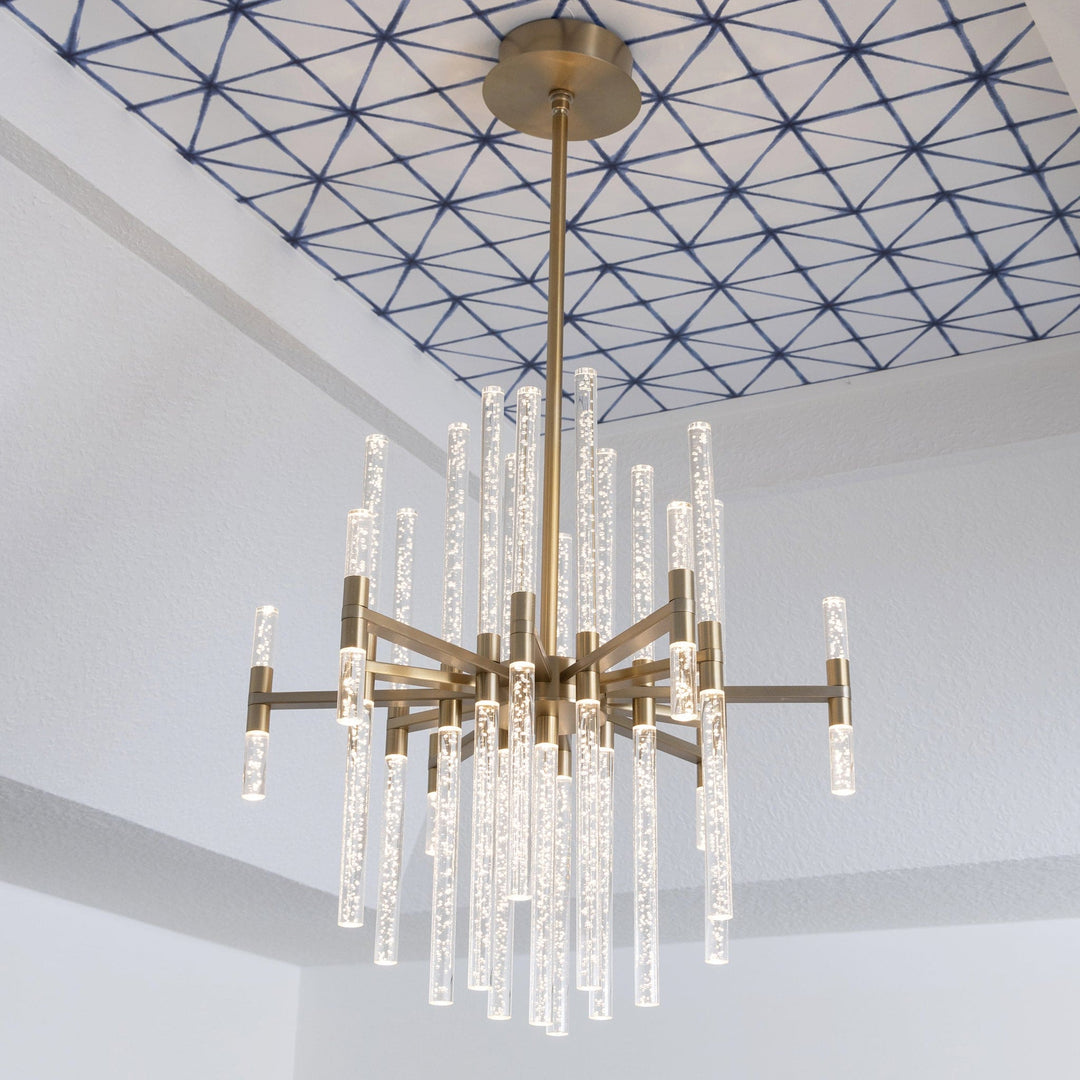 MIRO 26" LED Chandelier -3000k- Aged Brass