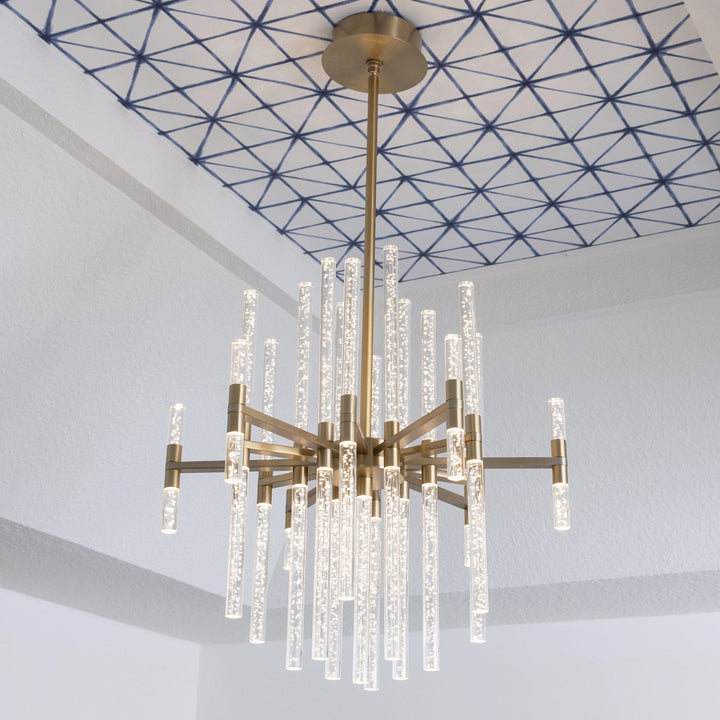 MIRO 26" LED Chandelier -3000k- Aged Brass
