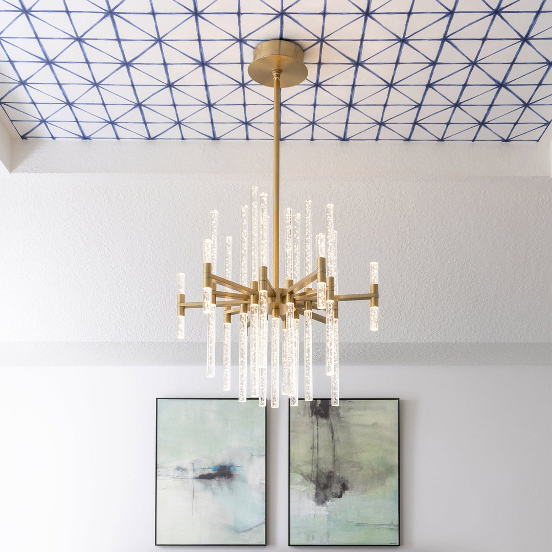 MIRO 26" LED Chandelier -3000k- Aged Brass