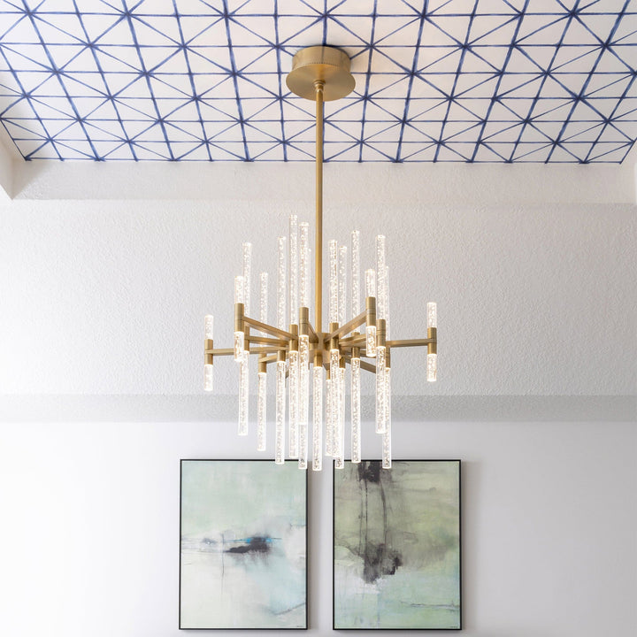 MIRO 26" LED Chandelier -3000k- Aged Brass