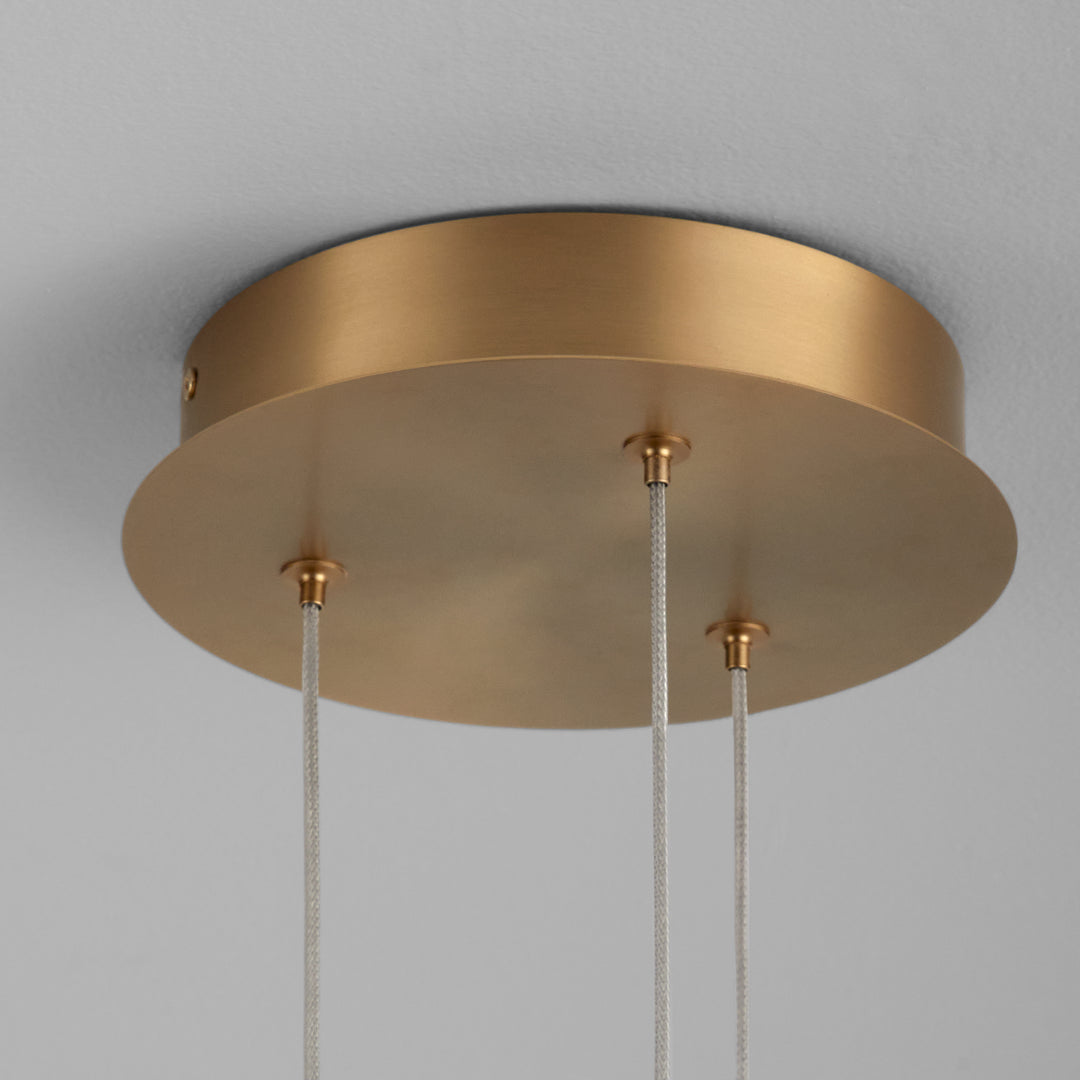 AXIOM Three Light CCT Pendant - Aged Brass