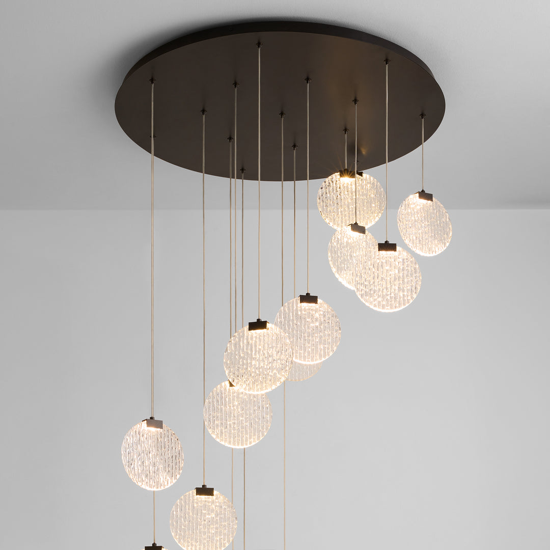 AXIOM 15 Light 3CCT Pendant - Black