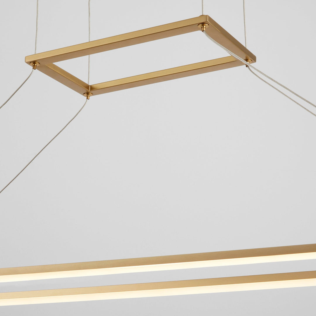 XANNI 35" CCT Pendant - Aged Brass
