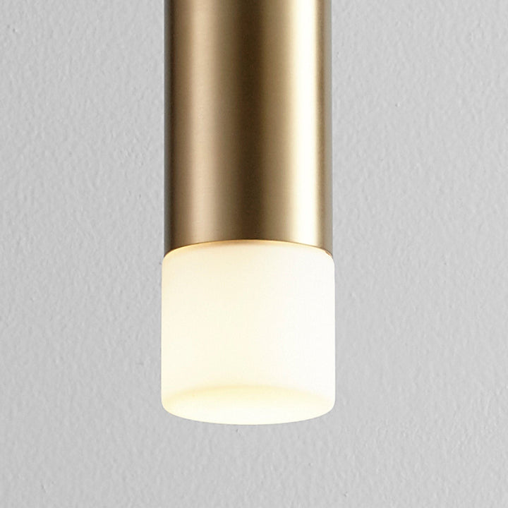 MAGNETA Small Glass Pendant -3000k- Aged Brass