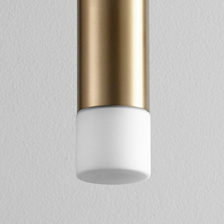 MAGNETA Small Glass Pendant -3000k- Aged Brass