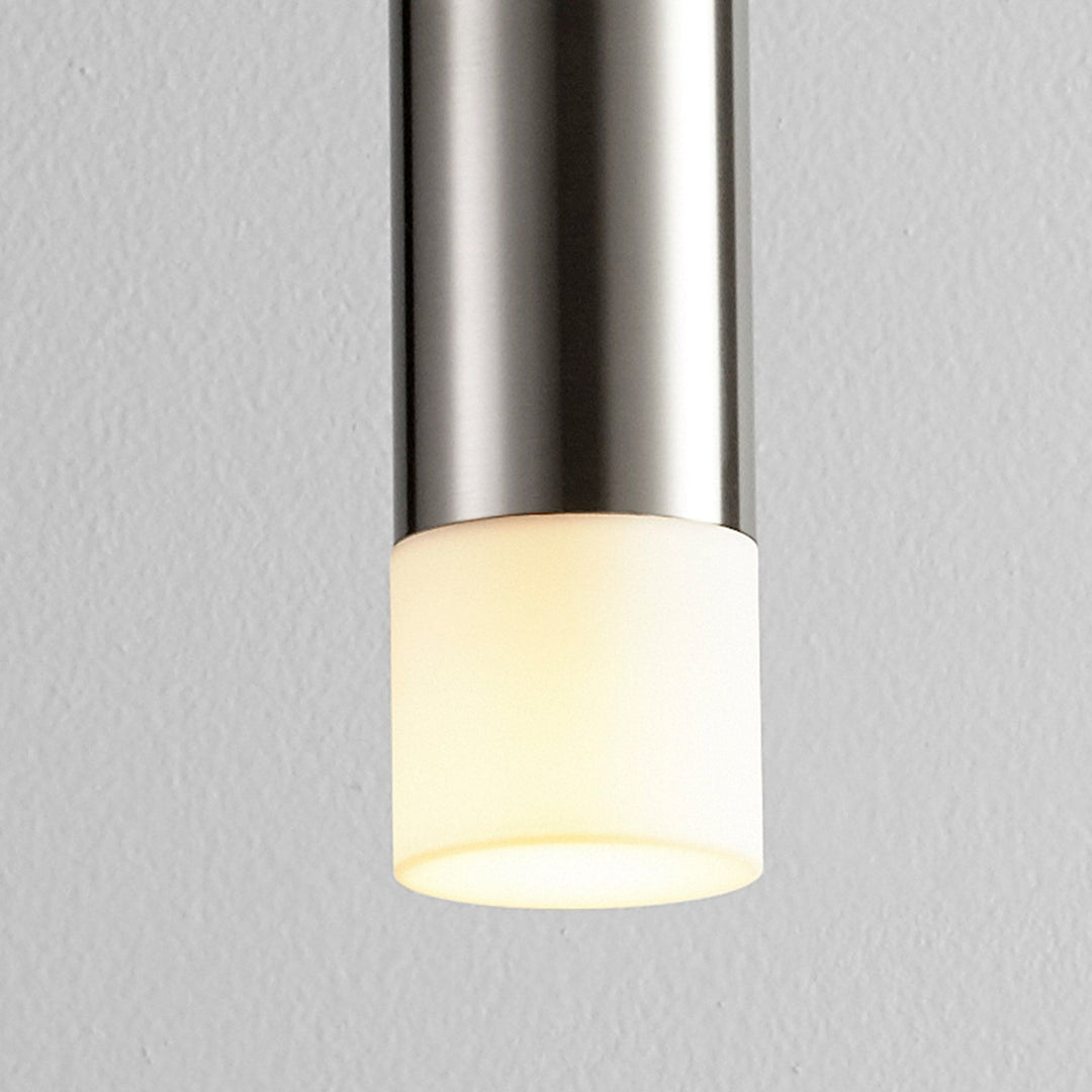 MAGNETA Small Acrylic Pendant -3000k- Satin Nickel