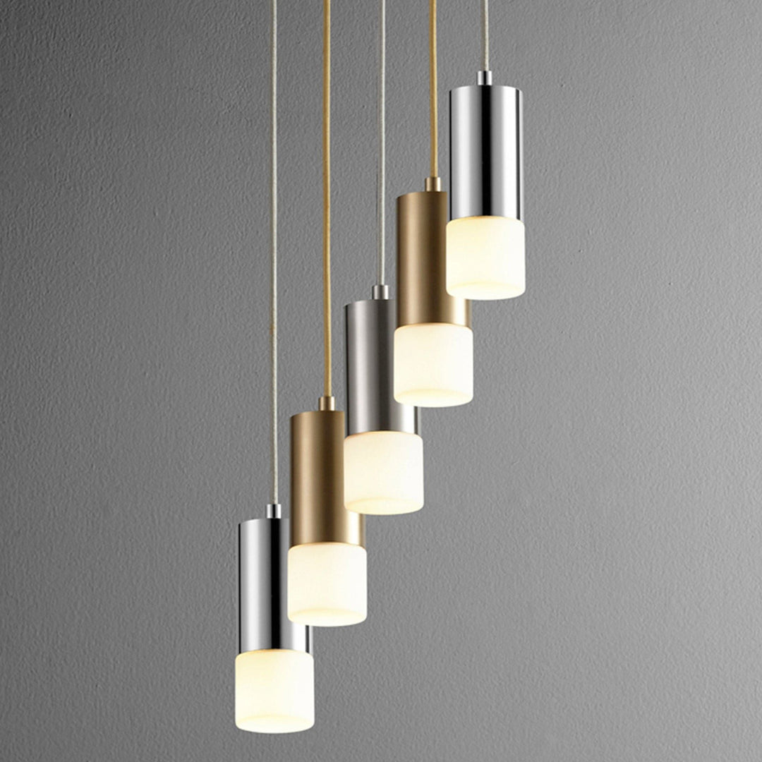 MAGNETA Small Acrylic Pendant -3000k- Satin Nickel