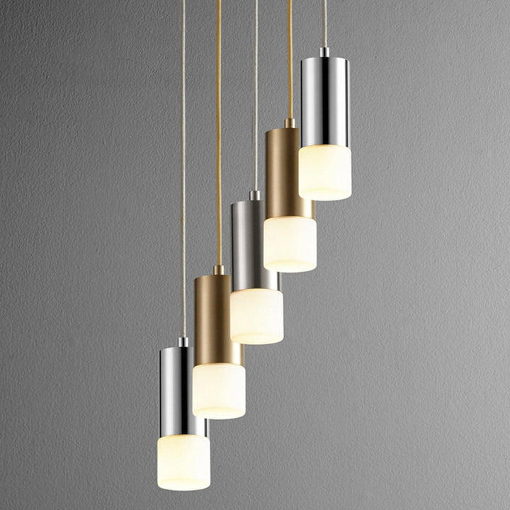 MAGNETA Small Acrylic Pendant -3000k- Satin Nickel
