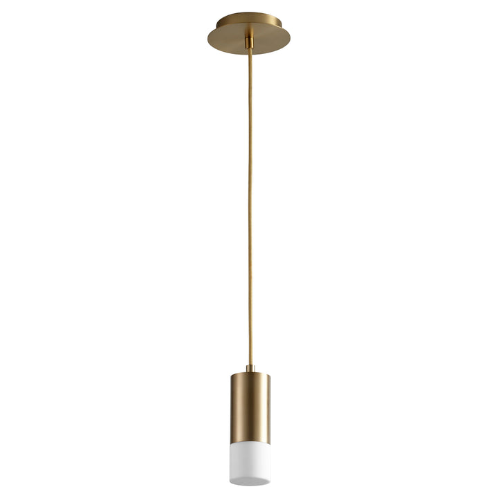 MAGNETA Small Acrylic Pendant -2700k- Aged Brass