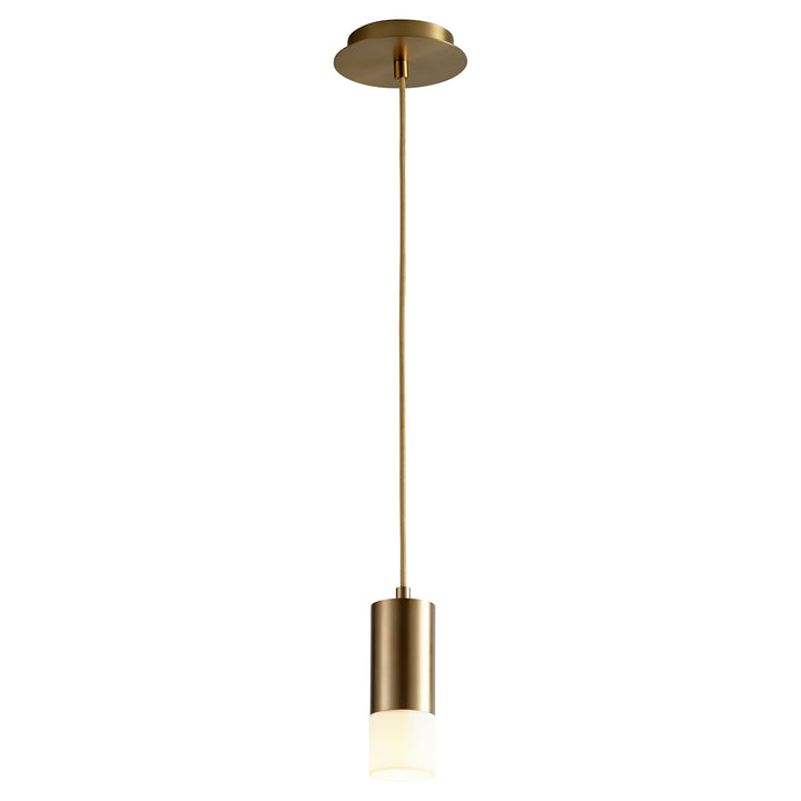 MAGNETA Small Acrylic Pendant -2700k- Aged Brass