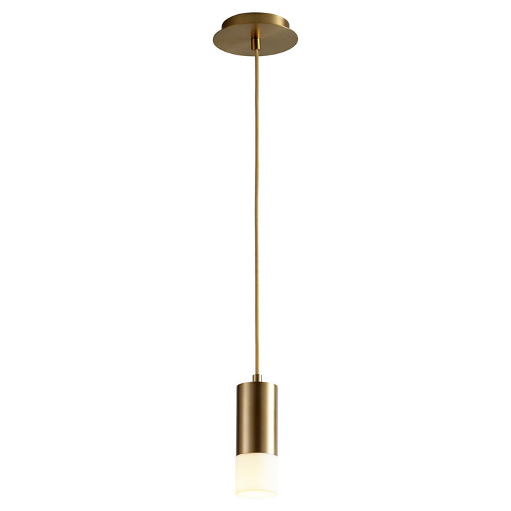 MAGNETA Small Acrylic Pendant -2700k- Aged Brass
