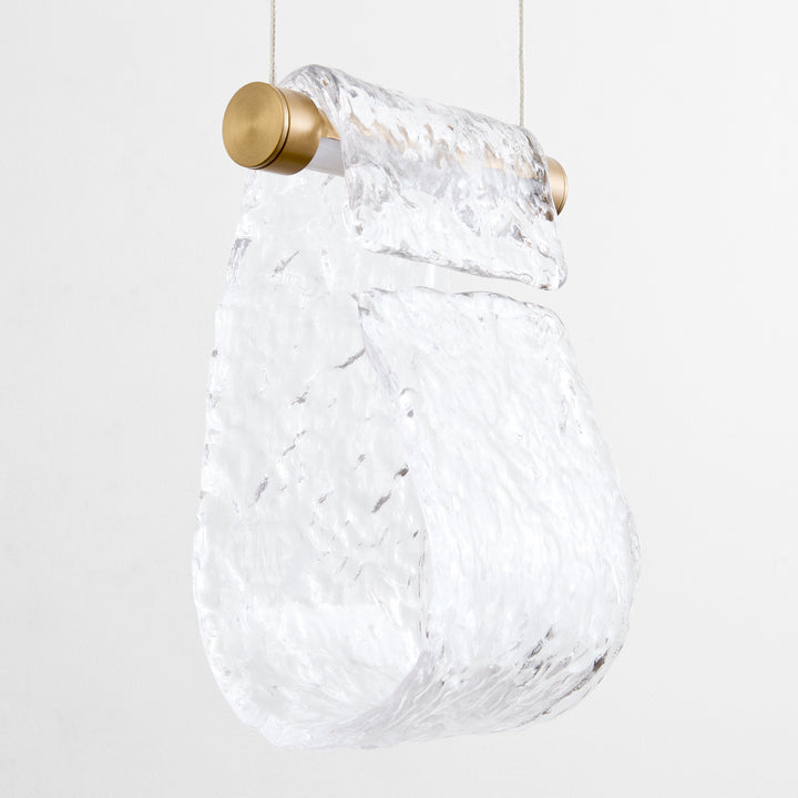 VEER 5 Light Pendant - Aged Brass