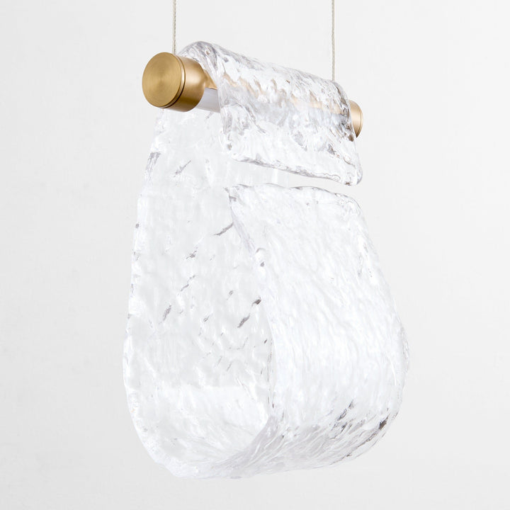 VEER 5 Light Pendant - Aged Brass