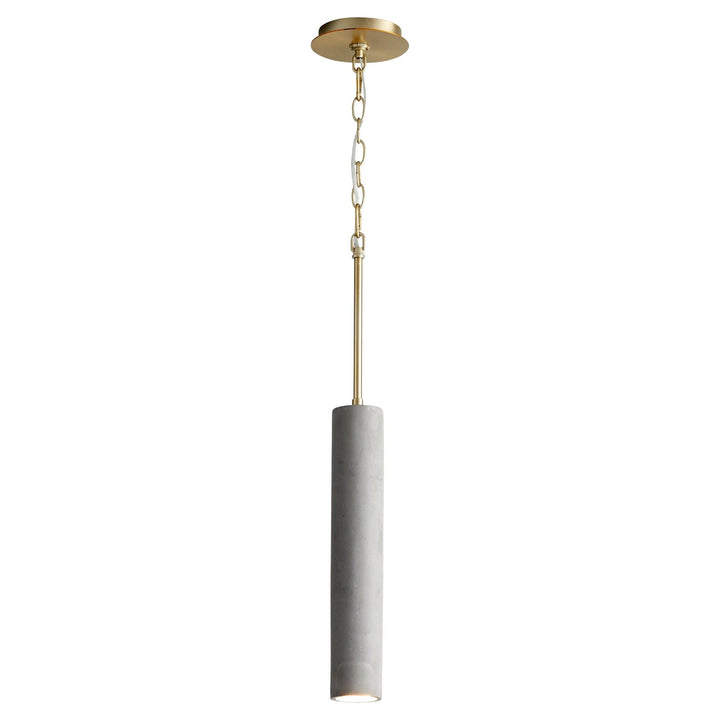 TOTEM 2.75" Pendant -3000k- Dark Gray/Aged Brass