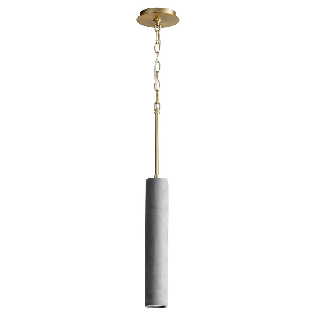 TOTEM 2.75" Pendant -3000k- Dark Gray/Aged Brass