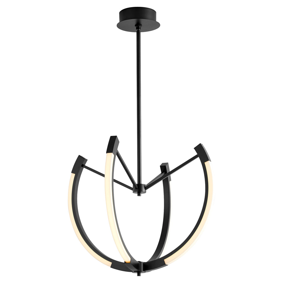 UTOPIA 28" LED Chandelier -3000k- Black