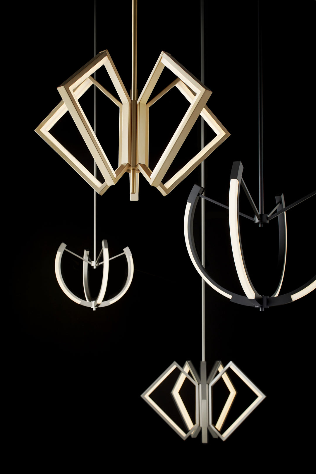 UTOPIA 28" LED Chandelier -3000k- Satin Nickel