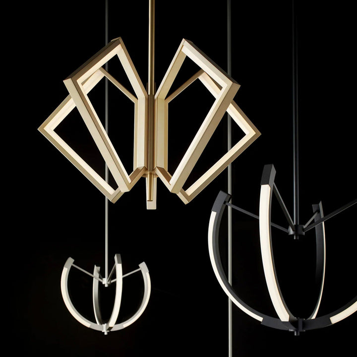 ACADIA 30" LED Chandelier -3000k- Aged Brass