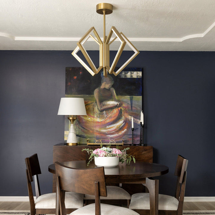 ACADIA 30" LED Chandelier -3000k- Aged Brass
