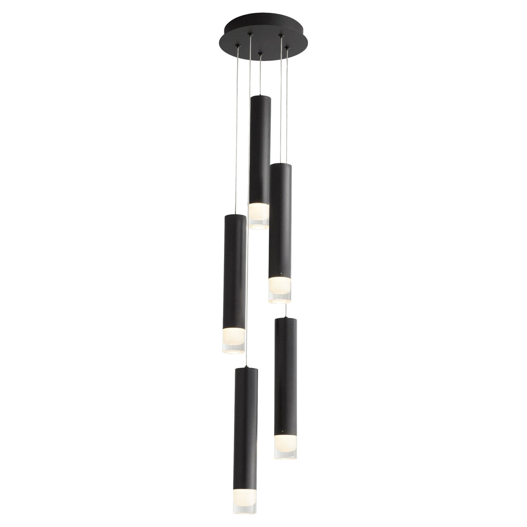 ALARUM Five Light CCT Pendant - Black