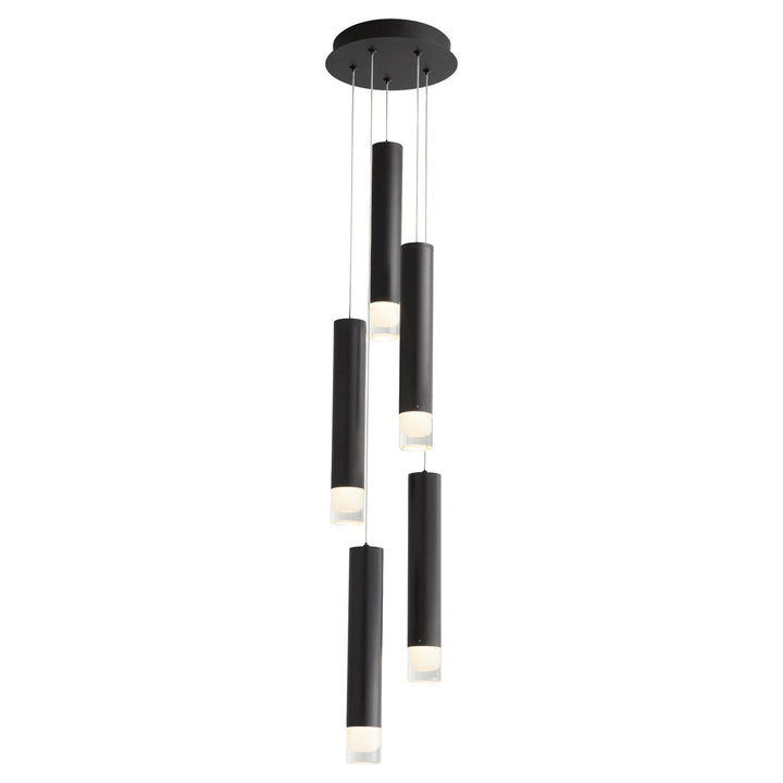ALARUM Five Light CCT Pendant - Black