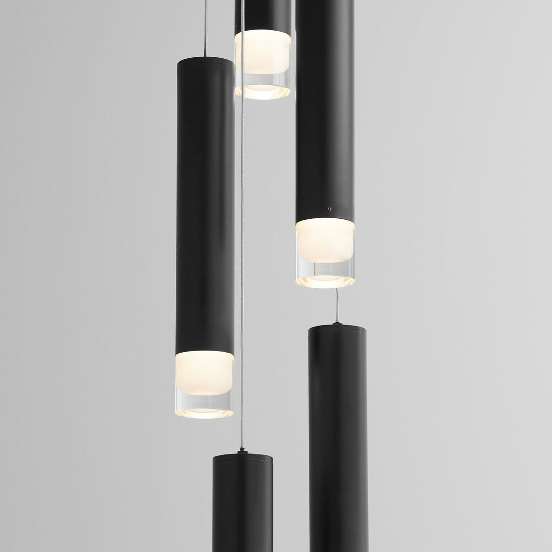 ALARUM Five Light CCT Pendant - Black