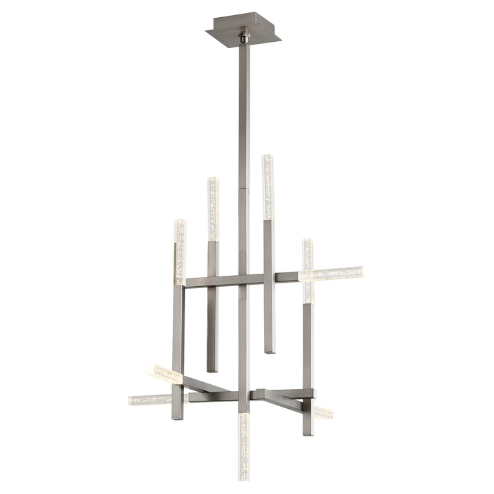 ATLANTIS Nine Light Chandelier -3000k- Satin Nickel