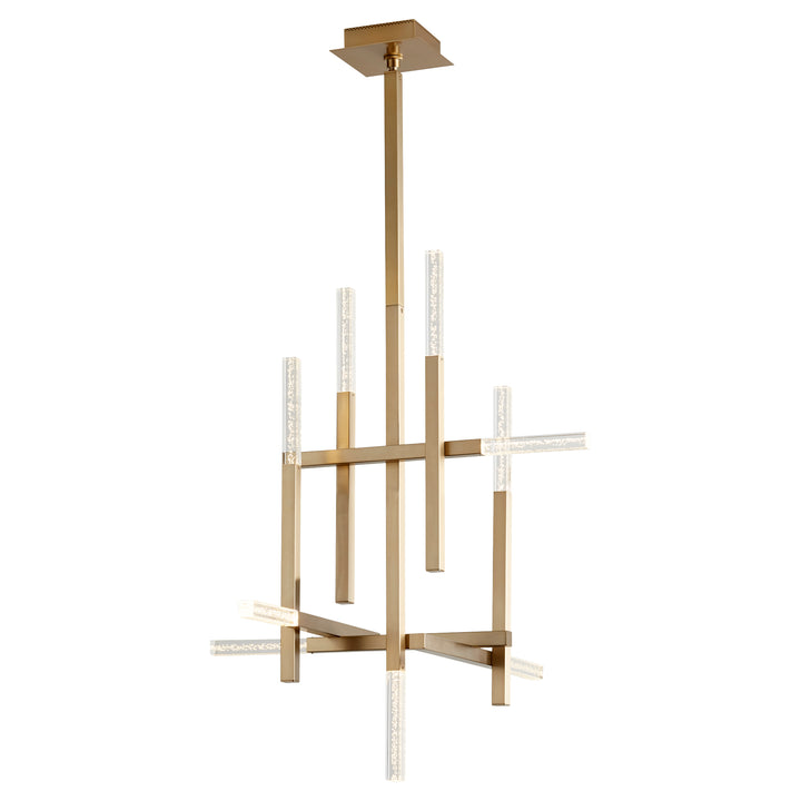 ATLANTIS Nine Light Chandelier -3000k- Aged Brass