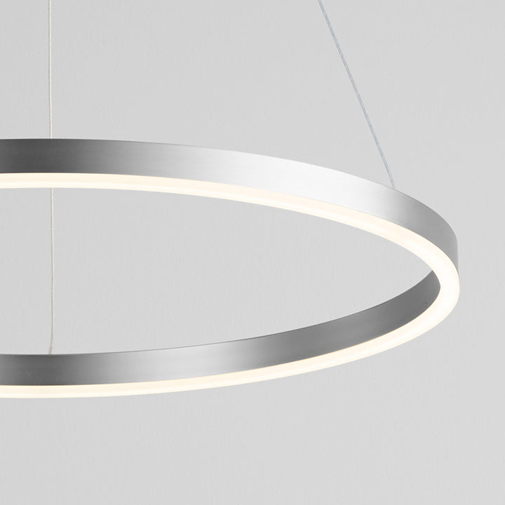 CIRCULO 24" Pendant -3000k- Satin Nickel