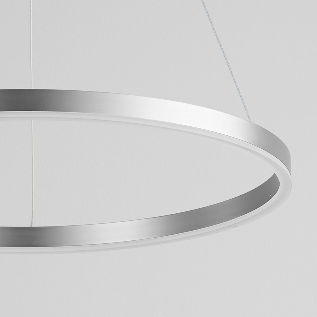CIRCULO 24" Pendant -3000k- Satin Nickel
