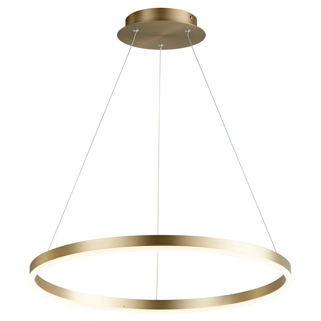 CIRCULO 24" Pendant -3000k- Aged Brass