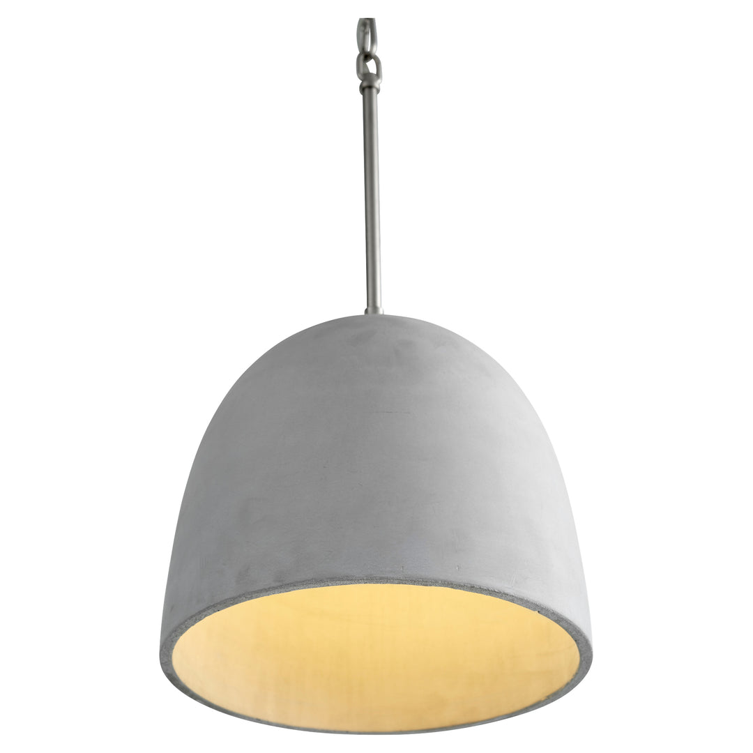 DUNE 12" Pendant - Gray/Satin Nickel