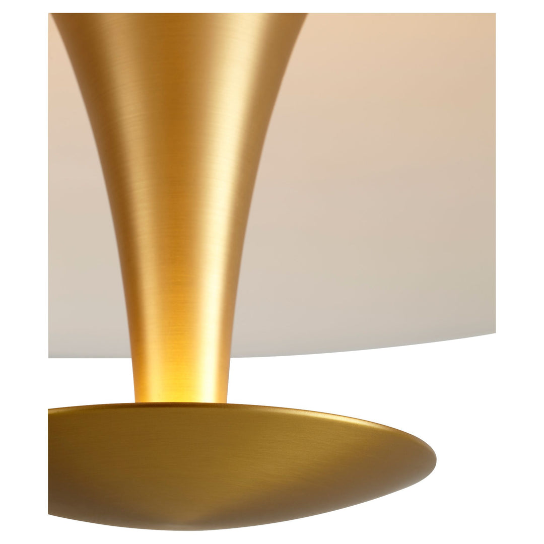 SPACELY 26" Pendant -3000k- Black/Aged Brass