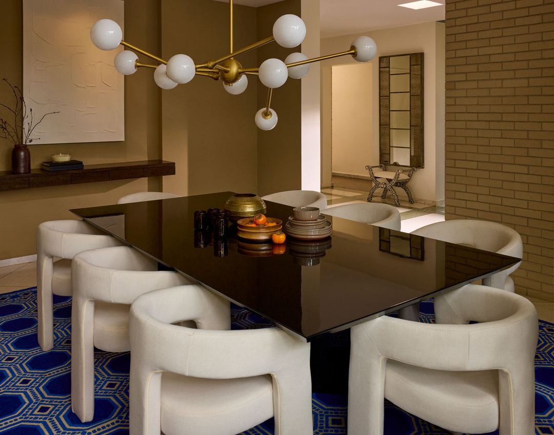 ORBE Ten Light 5CCT Chandelier - Brushed Brass