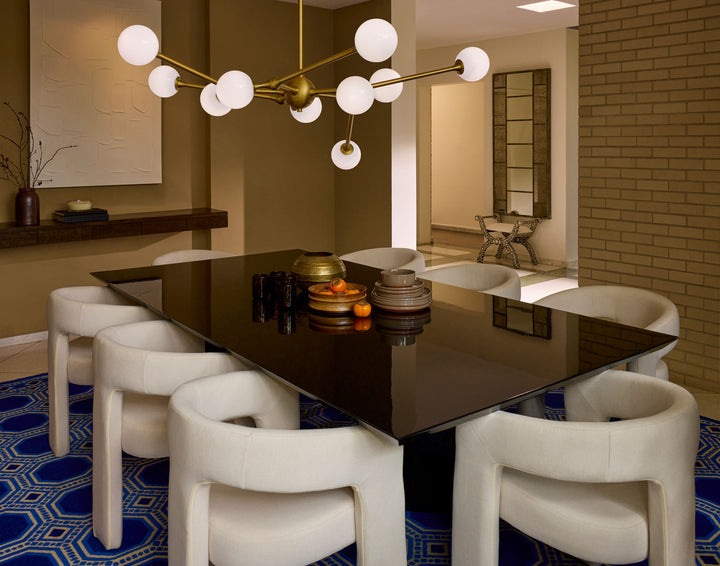 ORBE Ten Light 5CCT Chandelier - Brushed Brass