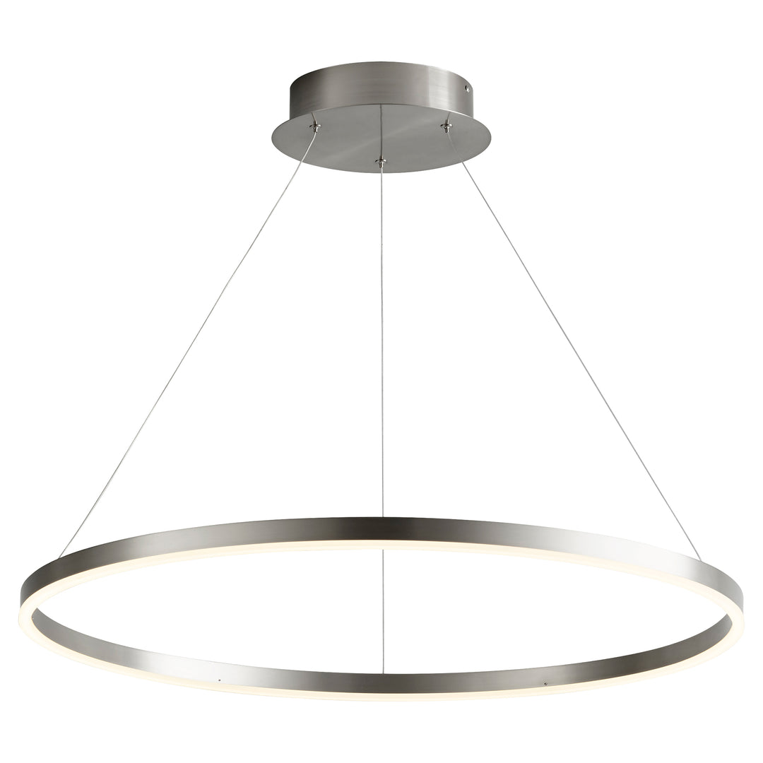 CIRCULO 32" Pendant -3000k- Satin Nickel