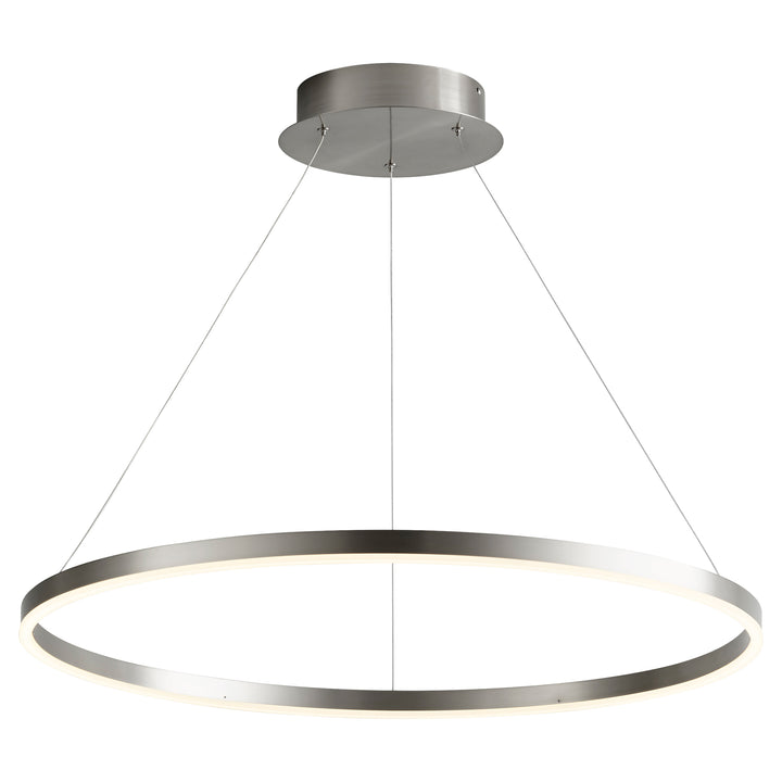 CIRCULO 32" Pendant -3000k- Satin Nickel
