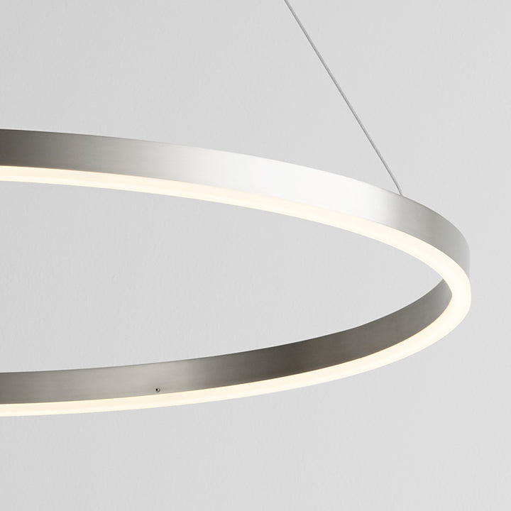 CIRCULO 32" Pendant -3000k- Satin Nickel