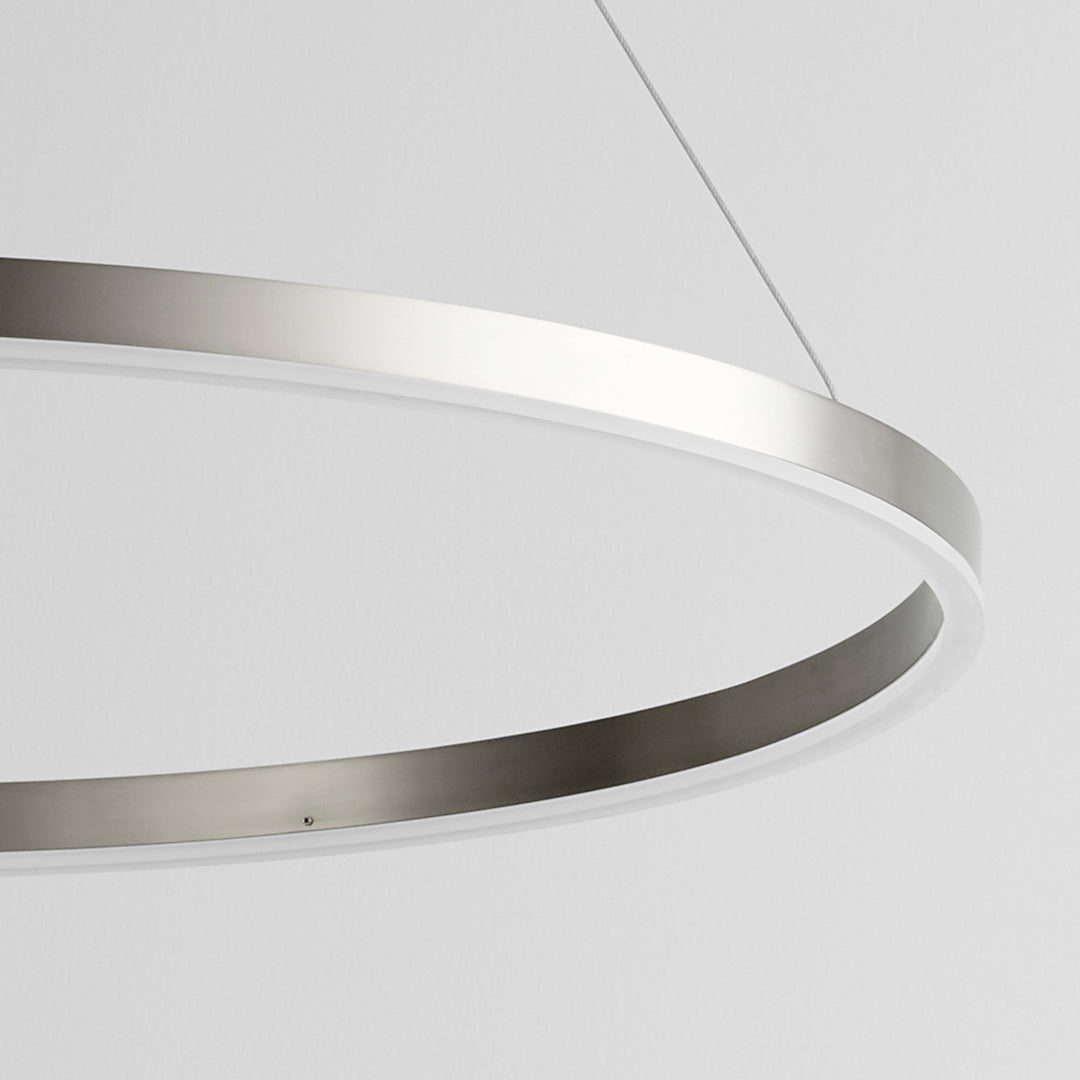 CIRCULO 32" Pendant -3000k- Satin Nickel