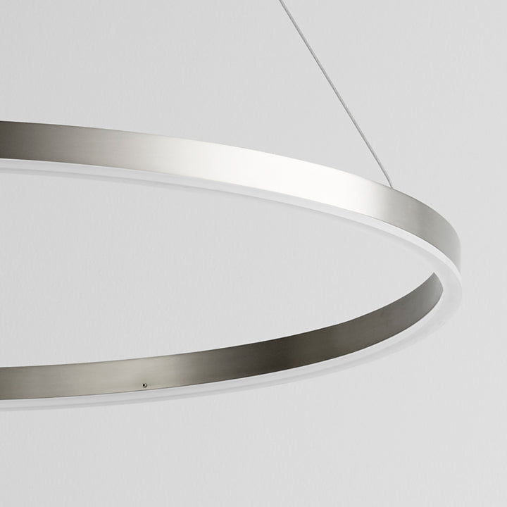 CIRCULO 32" Pendant -3000k- Satin Nickel