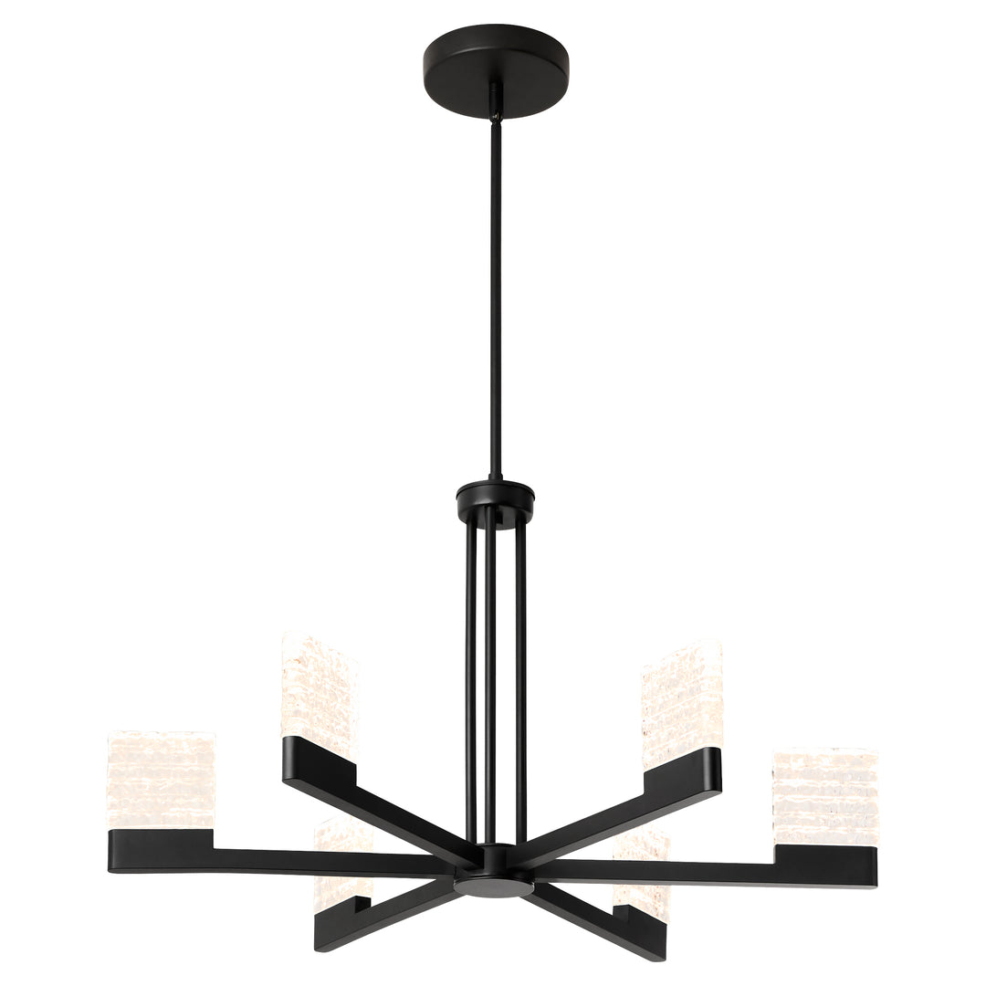 GAMMA 6 Light 5CCT LED Chandelier - Black