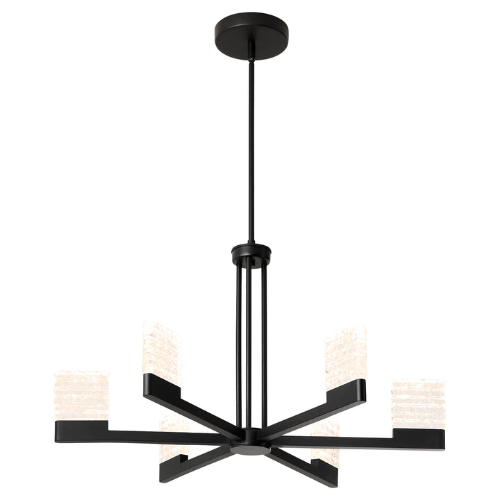 GAMMA 6 Light 5CCT LED Chandelier - Black