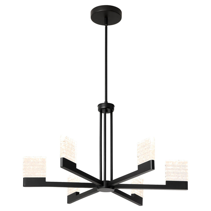 GAMMA 6 Light 5CCT LED Chandelier - Black