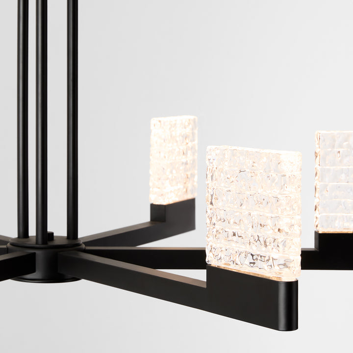 GAMMA 6 Light 5CCT LED Chandelier - Black