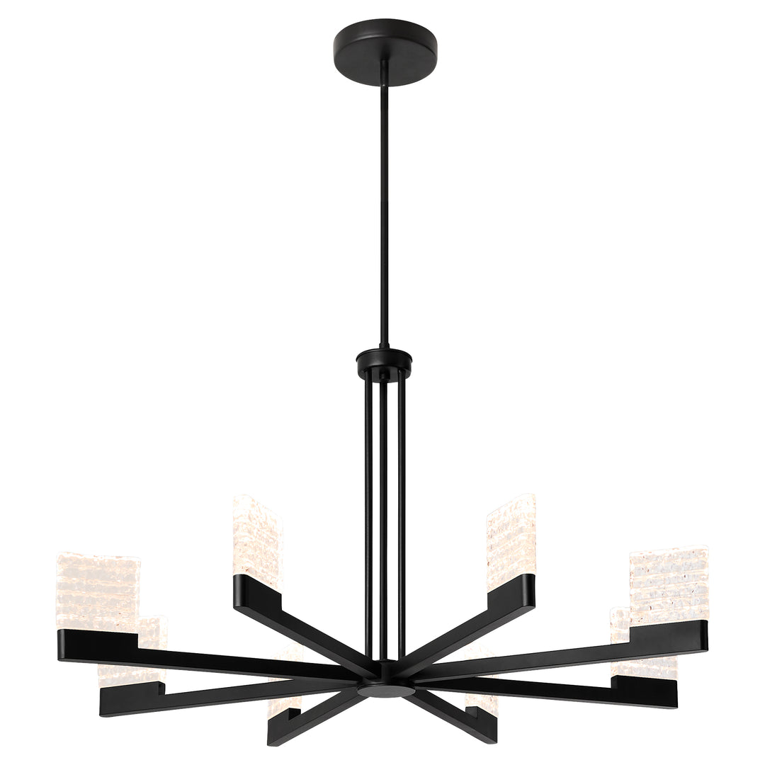 GAMMA 8 Light 5CCT LED Chandelier - Black