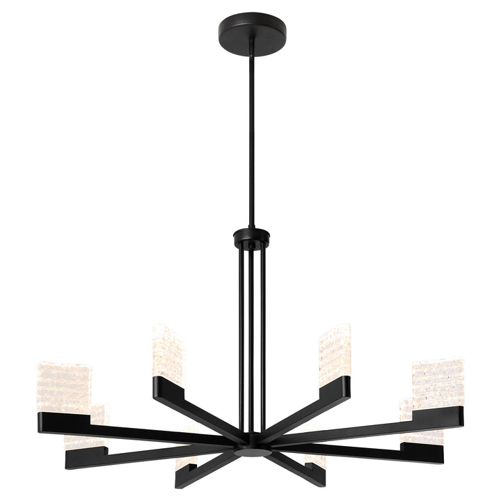 GAMMA 8 Light 5CCT LED Chandelier - Black