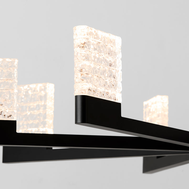GAMMA 8 Light 5CCT LED Chandelier - Black