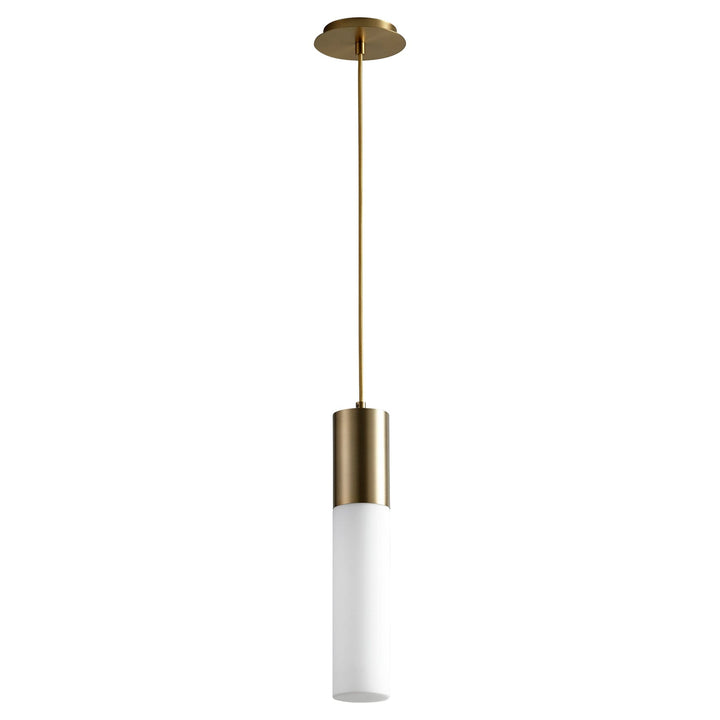 MAGNUM Glass Pendant -3000k- Aged Brass