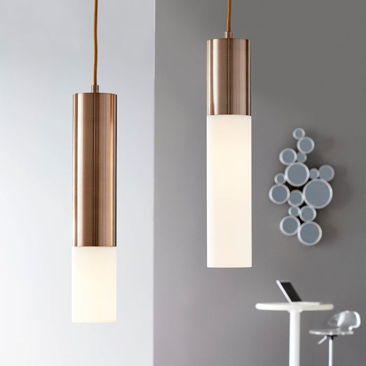 OPUS Glass Pendant -3000k- Satin Copper